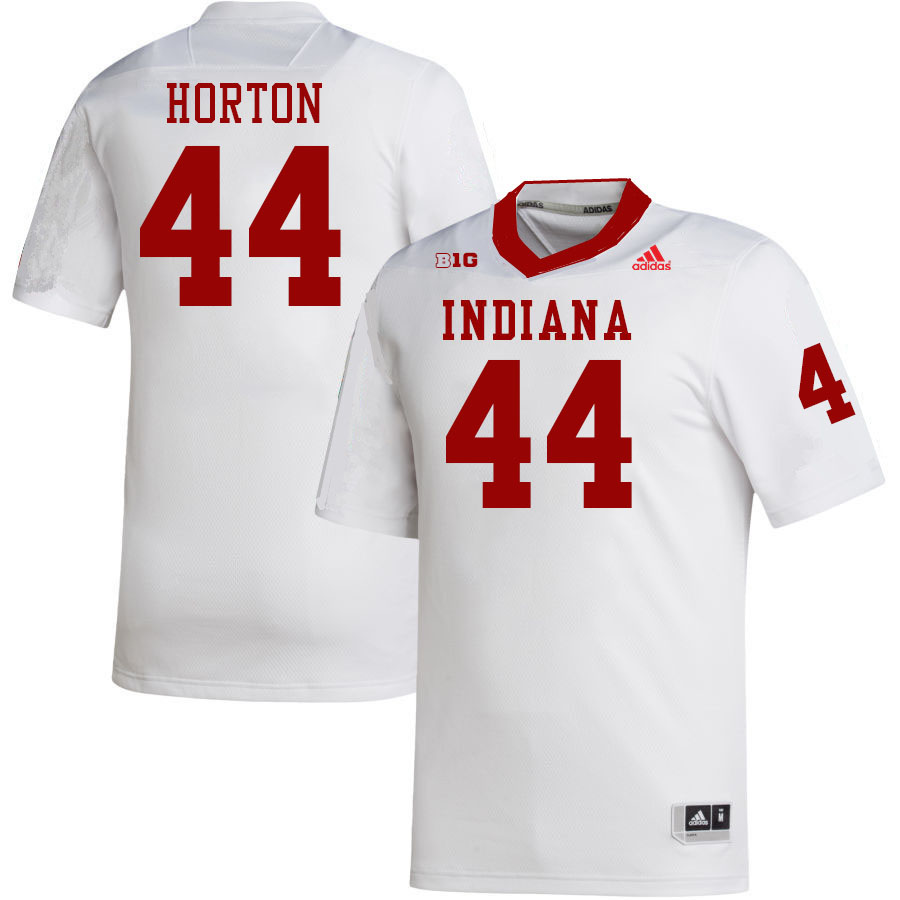 Men #44 Zach Horton Indiana Hoosiers College Football Jerseys Stitched-White